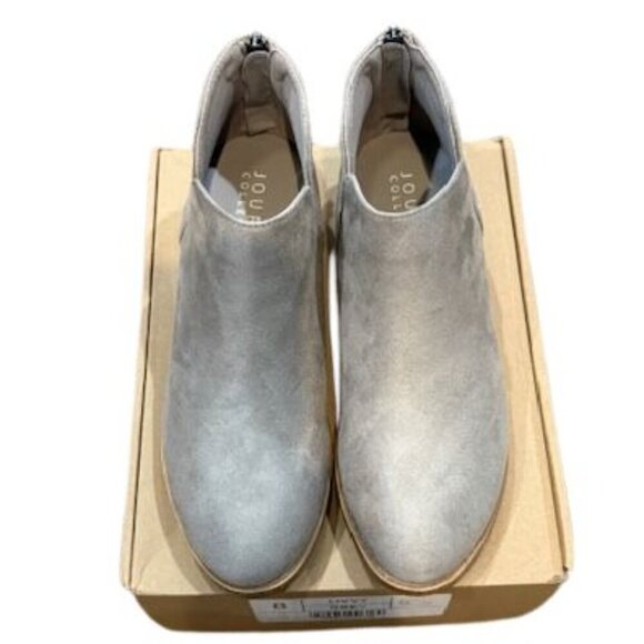 Journee Collection “Livvy” Side Split Ankle Booties with Rear Zip in Grey – Size - Picture 5 of 10